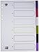 Produktbild Kunststoff-Register myColour blanko 6 Blatt 6-teilig für DIN A4 Plastikregister mit beschriftbarem Deckblatt multicolor