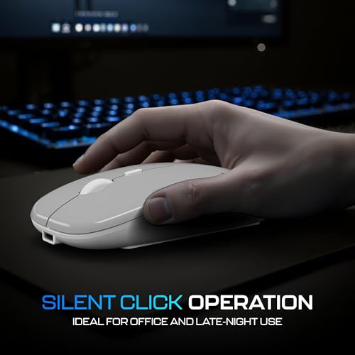 Image of Geonix Opal A11 Optical Wireless Mouse | High Precision Tracking, Silent Click, 3 DPI Modes, Type-C Rechargeable, 10 m Range, 4-Button Ergonomic Design