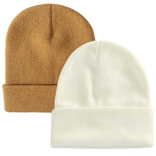 Image of ZOORON 1&2 Pack Beanie for Men Women Slouchy Beanie Hats Winter Knit Caps Soft Ski Hat Unisex