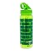 Silver Buffalo Teenage Mutant Ninja Turtles Water Bottle With Flip-Up Straw | BPA-Free Plastic Sports Jug | Holds 20 Ounces