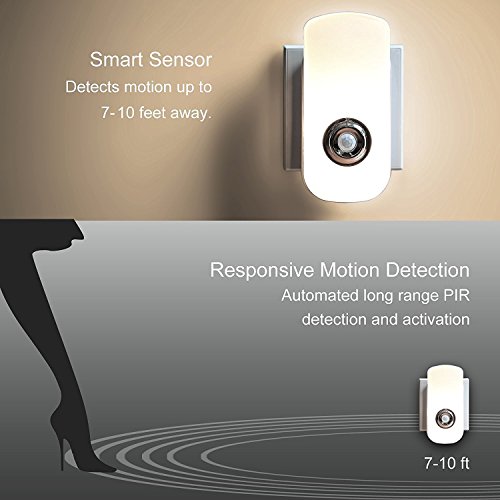 Jtd ® Smart Energy-Efficient Led Night Light Motion Auto Sensing Led Lights Motion Sensor Flashlight Rechargeable Emergency Light (2 Pack) #TOP2