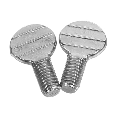 GRIRIW 1 Pair Thumb Screws Barbecue Equipment Barbecue Utensil Tool Thumb Screw Fasteners Metal Thumb Screw Barbecue Charcoal Grills Tool Connecting Screws Silver Stainless Steel