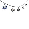 Kurt Adler UL 10 Light Hanukkah Star of David Light Set