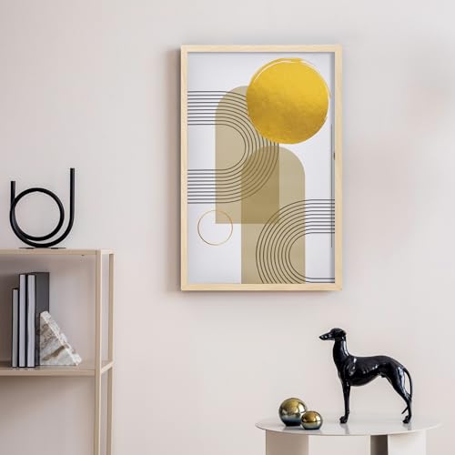 Image of LaVie Home 11x17 Picture Frame for Wall Display, 11x17 Oak Picture Frame with HD Plexiglas, 11 x 17 Poster Frame 1 Pack, Display Frame for Vertical or Horizontal, Classic Collection