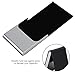 PU Leather Smoking Accessories Cigarette Case Box with Hard Case Against Press for Smokers Black Brown Red Business Cards (Black)