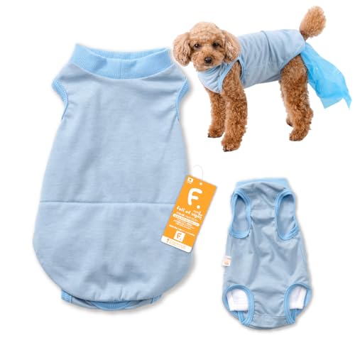 ダックス うんちキャッチ おむつカバー プーぱんつ 男女兼用 マーキング対策 犬の服 フルオブビガー 7/ブルー DML