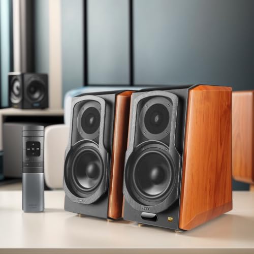 Edifier S1000W WiFi Audiophile Active Bookshelf 2.0 Speakers, 120W RMS Wireless HiFi Bluetooth Sound System Works with Alexa, Optical/RCA x 2 Coaxial, Supports AirPlay 2, Spotify Tidal Connect- Pair - image 7