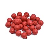 30 Pieces 12mm carp Fishing baits boilies Eggs Floating Ball /4 Different Flavors Artificial Carp Baits Lure (red color-strawberry-12mm)