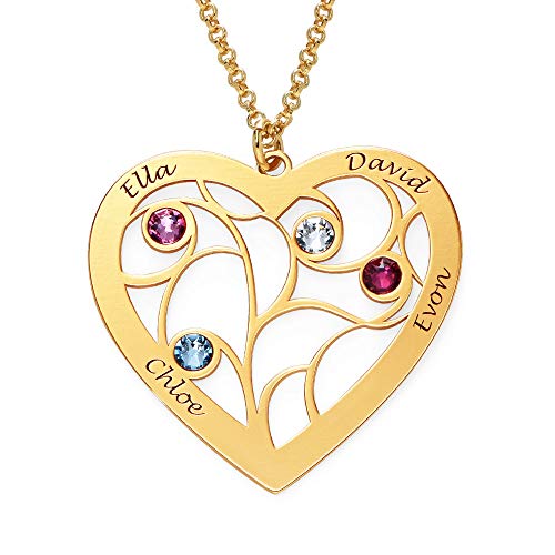 MyNameNecklace Personalized Family Tree Name...