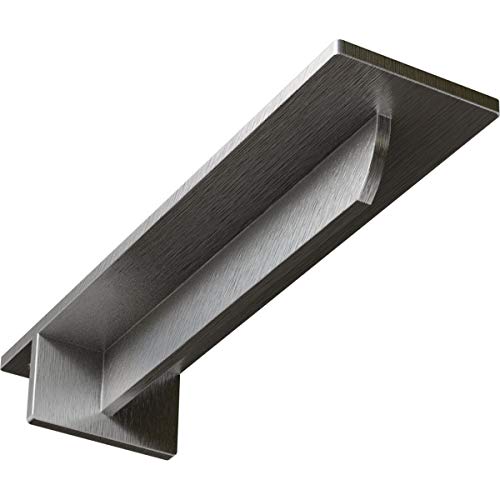 3" W x 12" D x 2" H Heaton Hidden Support Steel Bracket w/ 8" Support Depth, Stainless Steel