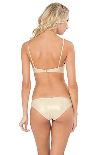 Luli Fama Women's Standard Moon Over Miami Criss Cross Triangle Bikini Top2