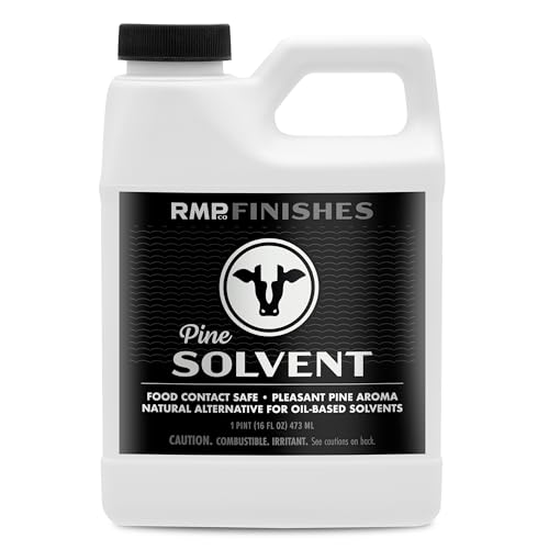 RMP Finishes Pine Solvent, Natural Alternative to Odorless Mineral Spirits, Oil and Paint Thinner, Degreaser, Brush Cleaner, 16 oz.