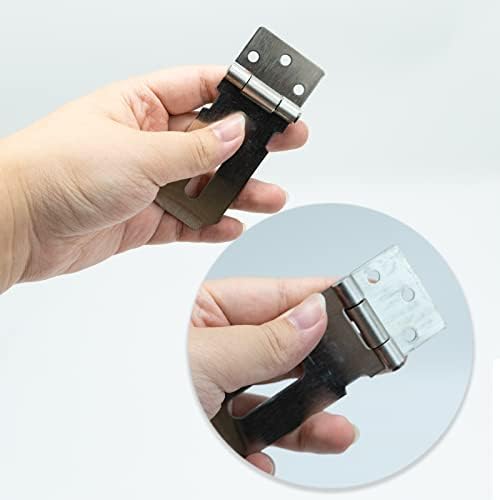 Door Padlock Hasp, 3 Inch Stainless Steel Padlock Hasp and Staple Shed Lock Hasp Shed Door Latch Heavy Duty Gate Lock Latch Security Hasp and Staple for Door Window Cabinet Pet Cage Crate,Silver