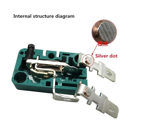Interruptor de límite 5A 250V NO NC COM de 3 pines para control final de carrera mecánico 7