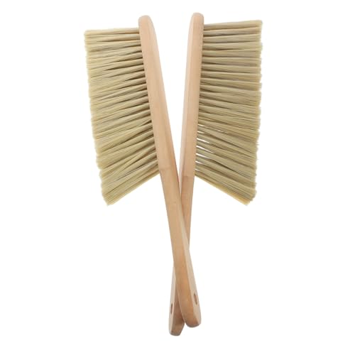 Baluue 2pièces Brosse Nettoyage Canapé Bois Balai à Main pour Poussière Petit Balai Dépoussiérant Douce