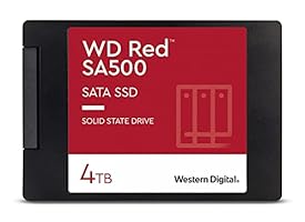 Western Digital 4TB WD Red SA500 NAS 3D NAND Internal SSD - SATA III 6 Gb/s, 2.5&quot;/7mm, Up to 560 MB/s - WDS400T1R0A, Solid State Hard Drive
