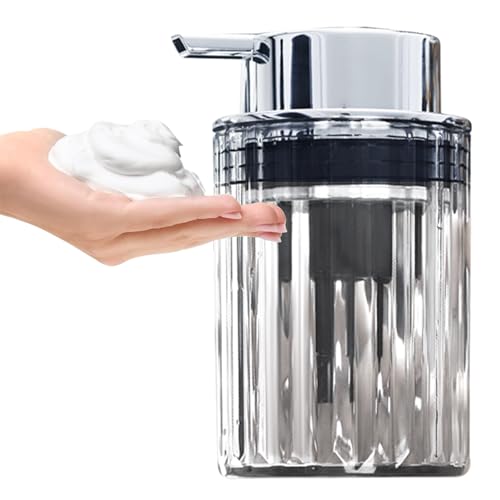 Souvik Dispensador Jabón Cocina y Baño, Dispensador Recargable para Jabón Líquido, Champú o Gel de Ducha – Ideal para Cocina y Baño, Práctico y Ecológico