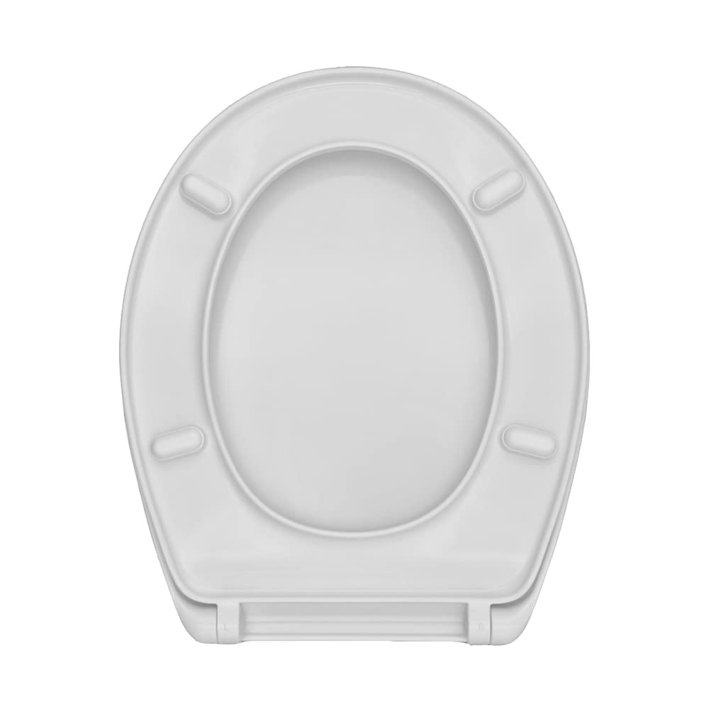 Inbagno Coppia di Sanitari Tradizionali Serie Karla con copriwater con Chiusura Tradizionale