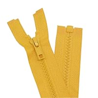 YaHoGa Reißverschlüsse #5, 35,6 Cm, Beige – 2 Stück Trennreißverschlüsse Aus Kunststoff Für Jacken