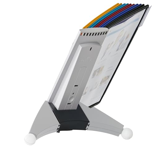 Durable Extension Set for SHERPA Design Reference System with 10 Double-Sided Panels - Letter-Size 8.5' x 11' Inches - Assorted Colors - Desk Reference Organizer