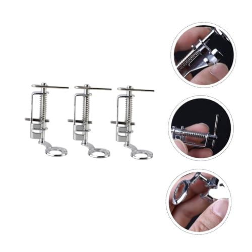 Set de 3 piezas de pies prensatelas metálicos para máquina de coser miniatura 7