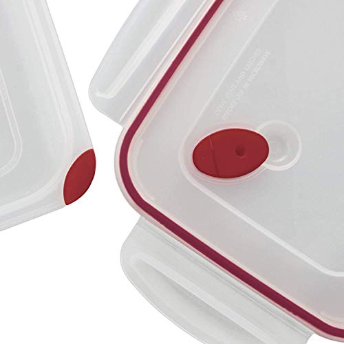 Sterilite 03426604 16.0 Cup Bpa Free Rectangle Ultraseal Food Storage Container, For Meal Prep, Leftovers, Or Work Lunch, Dishwasher Safe, Red, 8 Pack #TOP1