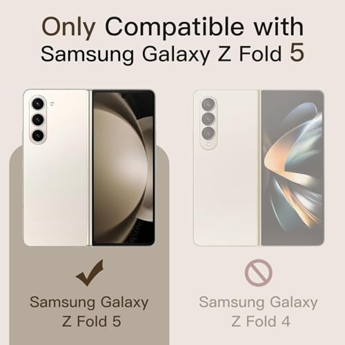 Image of SHILD - (2 Pack Perfect Fits Tempered Glass Screen Protector For Samsung Z Fold 5 | HD Edge to Edge Z Fold 5 Tempered Glass Guard - HD
