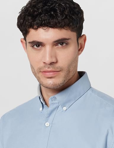 Image of Allen Solly Men's Cotton Buttoned Down Shirt | Classic Fit, Soft Breathable Fabric, Smart Casual & Office Wear