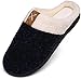 Mishansha Memory Foam Hausschuhe Herren Winter Plüsch Pantoffeln Damen Wärme Weiche Home rutschfeste Slippers mit Fell Blau Gr.42/43 EU (290mm)