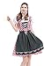 NUWIND Kostüm Bayerisches Damen-Trachtenkleid / Oktoberfest-Dirndl Gr. X-Large (Tag 42), Schwarz / Rosa