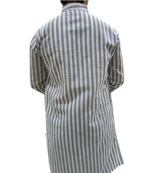 Image of Men Kurta Long Sleeve Regular Fit Classic Ethnic for Casual Festive and Function Occasions