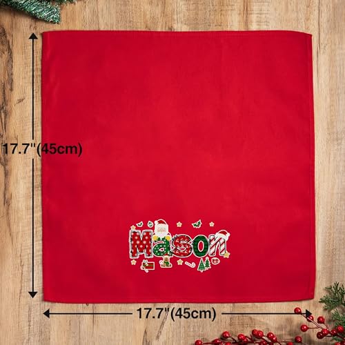 Servilleta de tela personalizada de Navidad 18x18 pulg miniatura 2