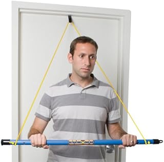 CanDo Overdoor Pulley with Bar and Tubing, Green, Medium