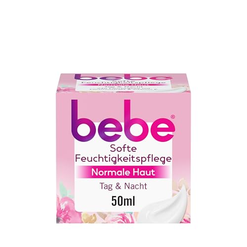 bebe Soft Moisturizer 50 ml, återfuktar 24 timmar för normal hud med persikoextrakt och E-vitamin