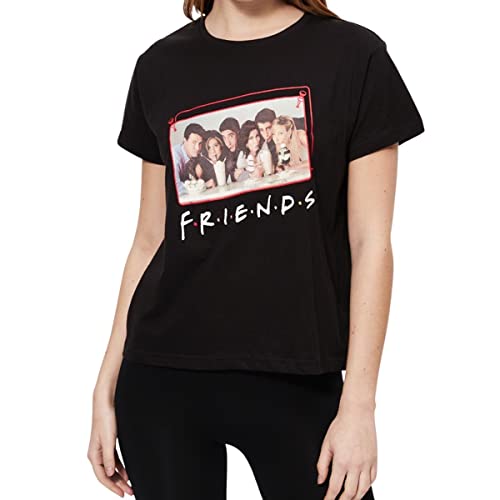 Disney T-shirt Friends Femme femme, noir, S