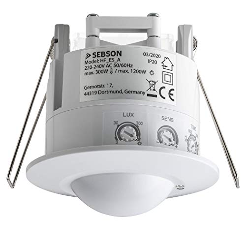 Détecteur de mouvement SEBSON intérieur encastrable HF plafond 1200W