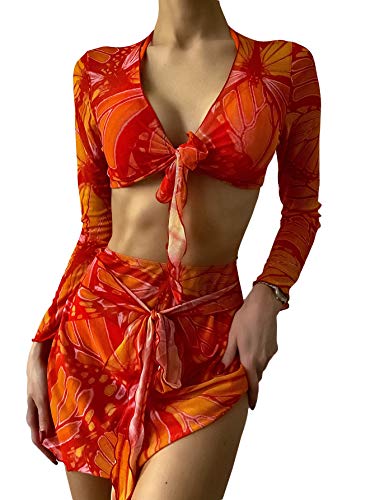 SweatyRocks Women's 2 Piece Bikini Cover Up