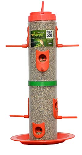 Image of Bird Feeder for Bird Food Jumbo 2 Piece Yellow