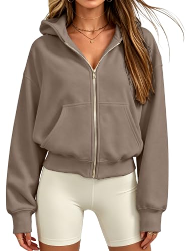 Image of Jhsnjnr Ladies Hoodis with Zip Long Sleeve Casual Fashion Jacket Gym Hoodie