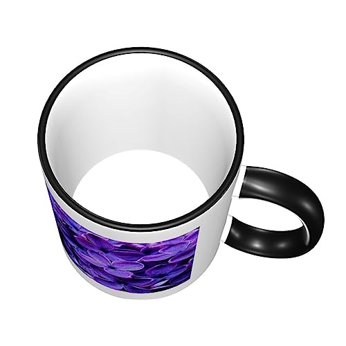Tasse en céramique fleurie violette 326 g de qualité supérieure - 5