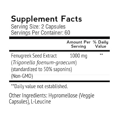 VitaMonk Fenugreek Seed Extract & GPLC - Supports Circulation and Healthy Testosterone Levels