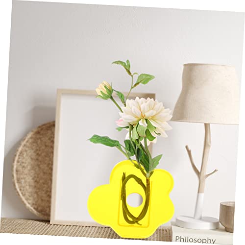 Jarrón acrílico multicolor transparente Vaguelly para flores secas en centro de mesa 3