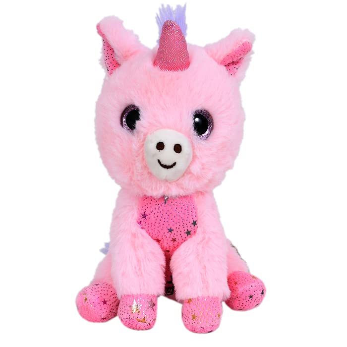Mirada Enchanting Pink Foil Unicorn Soft Toy for Girls/Kids | Floppy and Glittery Eye | Soft Stuffed Plush Animal | Ideal for Birthdays & Special Occasions - 18cm (B0BYNQFZTL) Amazon Price History, Amazon Price Tracker