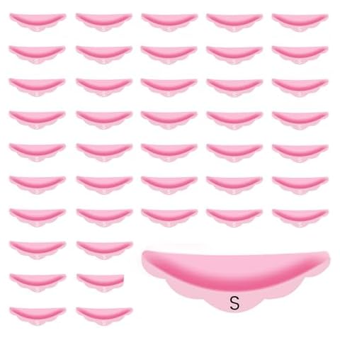 Small Lash Lift Rods - 50 Pieces XS Silicone Pads Eyelash Shields for Perm Curls Kits- DIY Eyelash Lifting Tools For Balm Lifter Roller Sticky Curler - Only Small Size(Pink) Cover