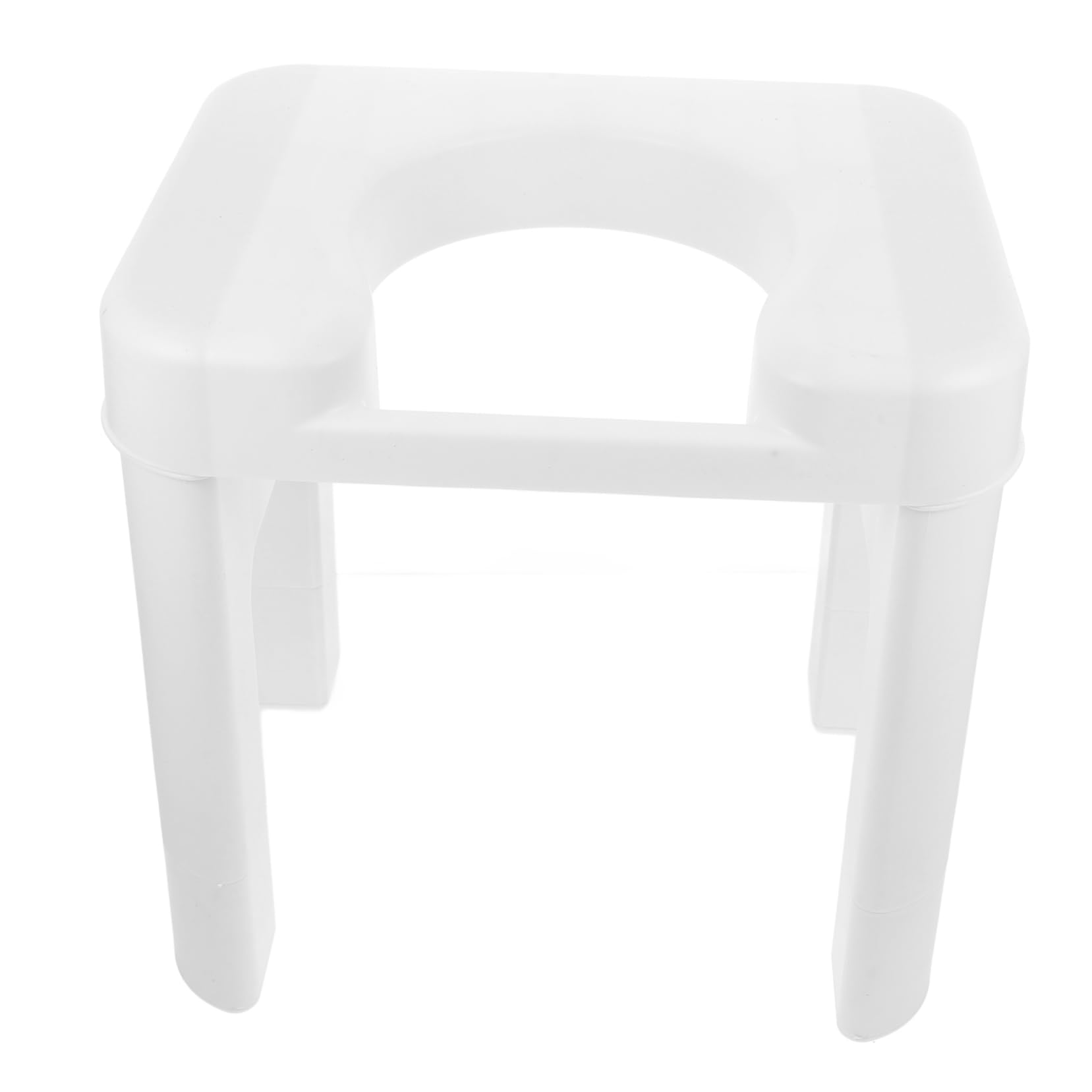 COLLBATH Taburete de Inodoro para Adultos y Personas Mayores 34 Cm de Altura Material Pp Blanco Elevador Asiento Sanitario Cómodo Uso en Baño y Hospital Asistente de Movilidad Seguro