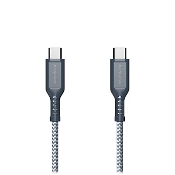 Ventev Braided USB-C to USB-C High Speed 6 Foot Cable