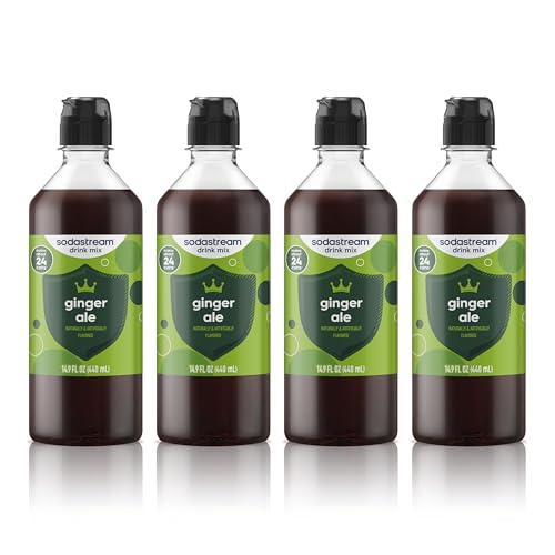 Image of Sodastream Ginger Ale New Pour Bottle, 14.9 Fl Oz (Pack of 4)