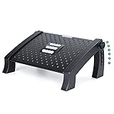 Tamaño: 44 * 31 * 19cm (1120g) La superficie de contacto del talón es lo suficientemente larga y ancha para que las piernas no se caigan con el uso. El reposapiés le ayuda a relajarse y a poder masajear sus pies.