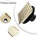 4 Inch 6 Inch 304 Stainless Steel Square Shower Floor Drain with Flange, Gold Bathroom Floor Grate for Waterproof Drainage, Compatible with Bathroom Kitchen Pool Balcony(6 Inch)
