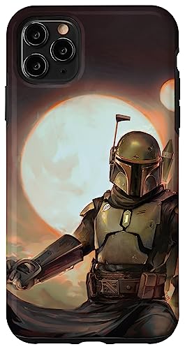 Coque iPhone 11 Pro Max Star Wars finition haut de gamme portrait Boba Fett